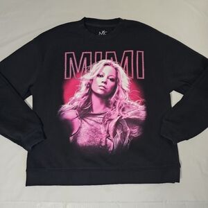 Mariah Carey Graphic Crewneck Sweatshirt – Black Pink Concert Merch